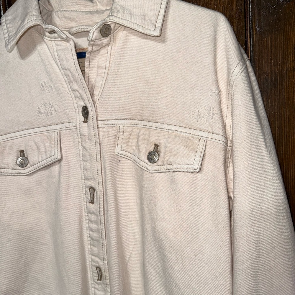 NWOT Free People Ann Lou Demin Duster - Picture 6 of 6